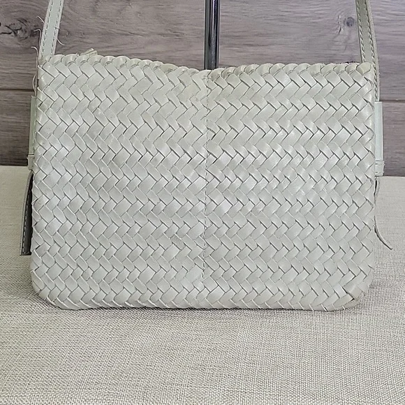 Madewell Woven Gray Leather Crossbody Bag - Picture 4 of 11